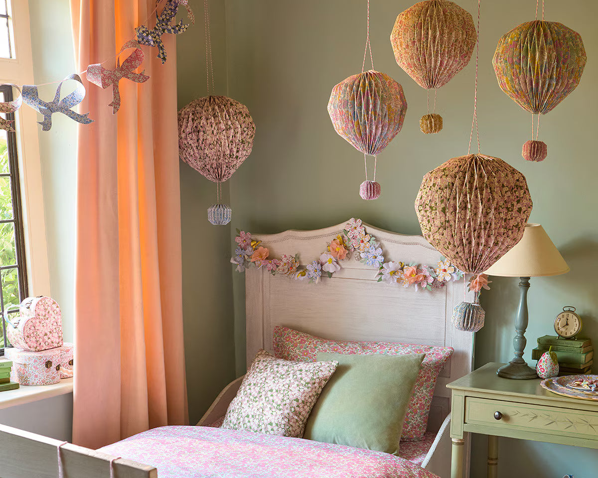 Meri Meri x Liberty Origami Balloon Decorations