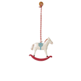 Metal ornament, Rocking horse - Red
