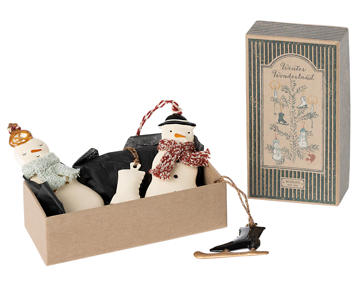 Metal ornament set - Winter wonderland