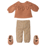 Pants and knitted sweater, Size 3 - Vintage powder