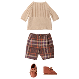 Pants and knitted sweater, Size 4 - Off white