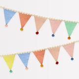 Pastel Pompom Flag Garland