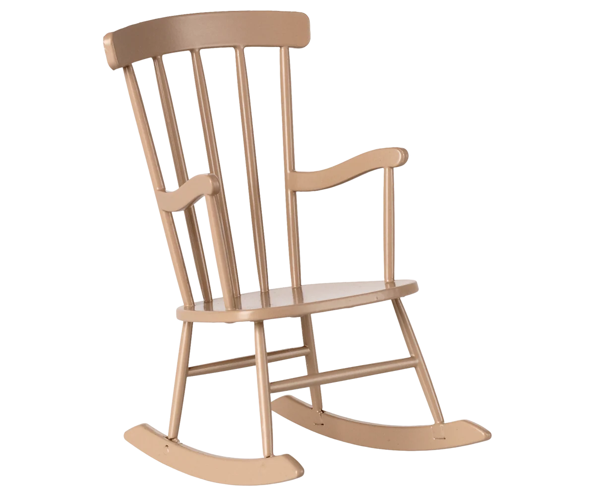 Rocking chair, Miniature - Dark sand