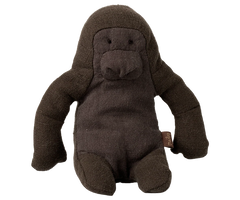 Brown plush monkey toy on a white background | Maileg UK