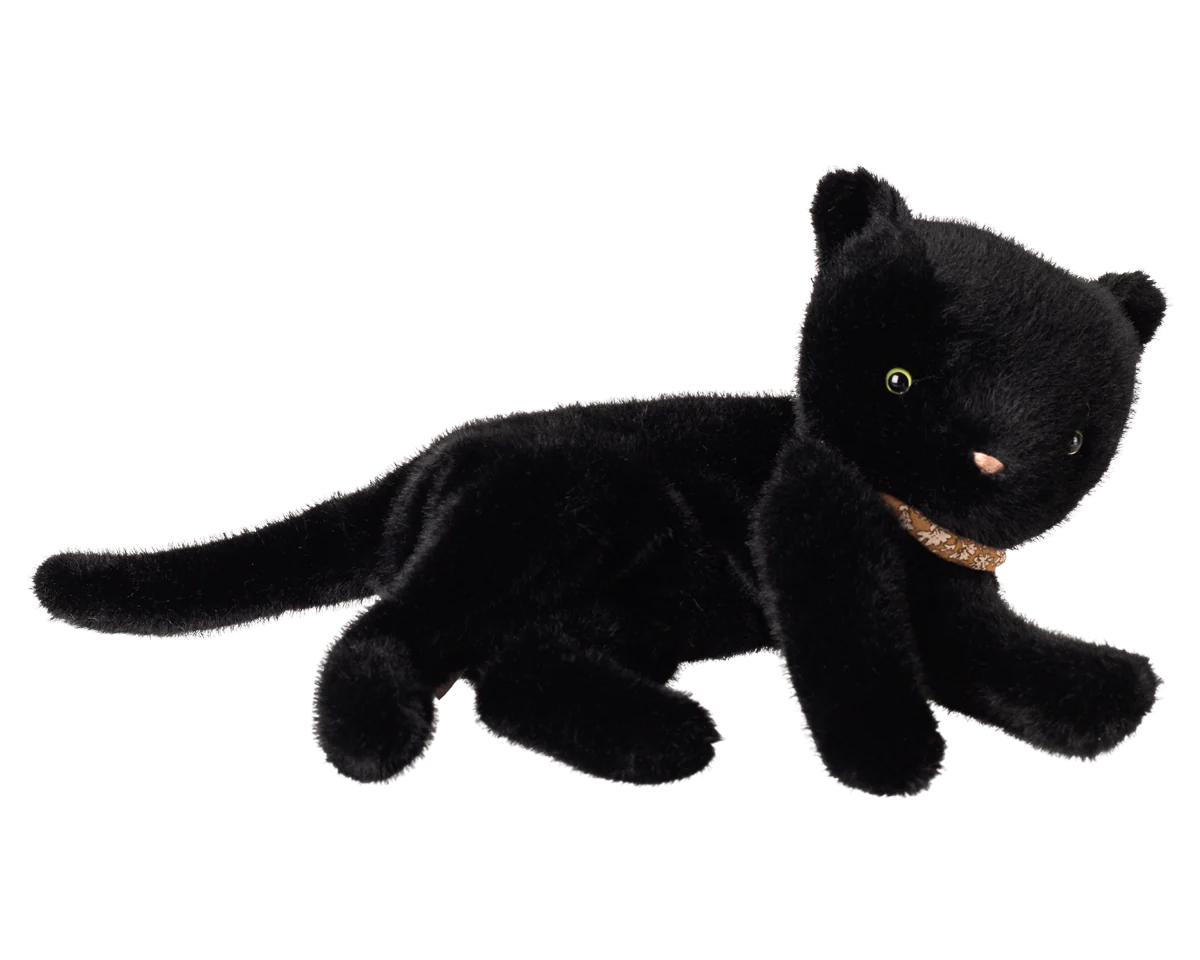 Black plush panther toy on a white background | Maileg UK