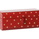 Storage suitcase, Small - Red w. tray