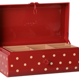 Storage suitcase, Small - Red w. tray
