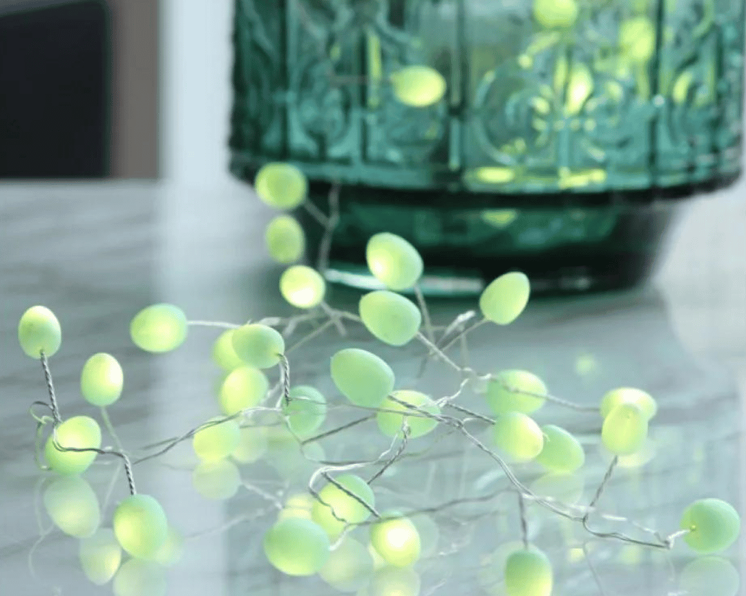 String of Indoor teardop lights in mint | Fairy Lights