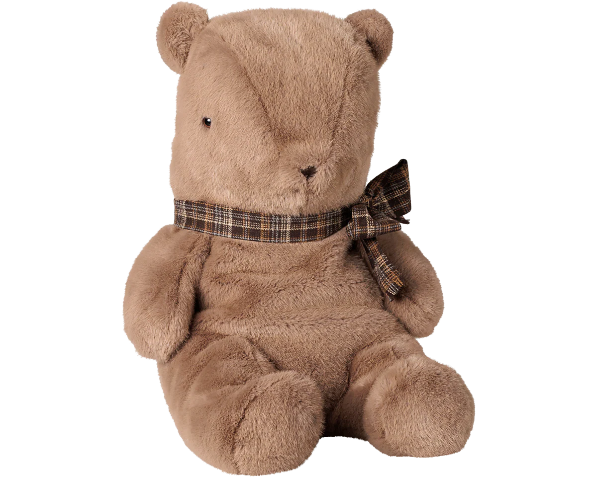 Teddy bear plush, Large - Dark mushroom