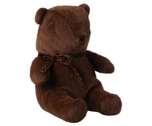 Teddy bear plush, Medium - Dark chocolate
