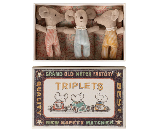 Triplets, Baby mice in matchbox - Checker