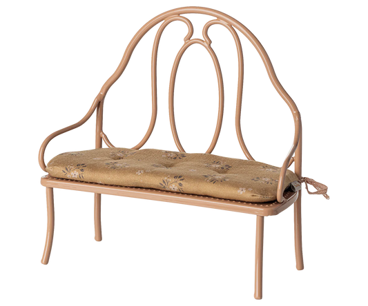 Vintage bench, Mini - Dark powder