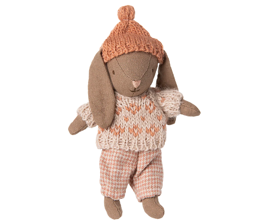 Winter bunny, Micro - Brown - Rose