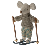Maileg Winter mouse with ski set, Big brother