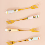 Yvonne Ellen Bee Cake Forks (set of 4)
