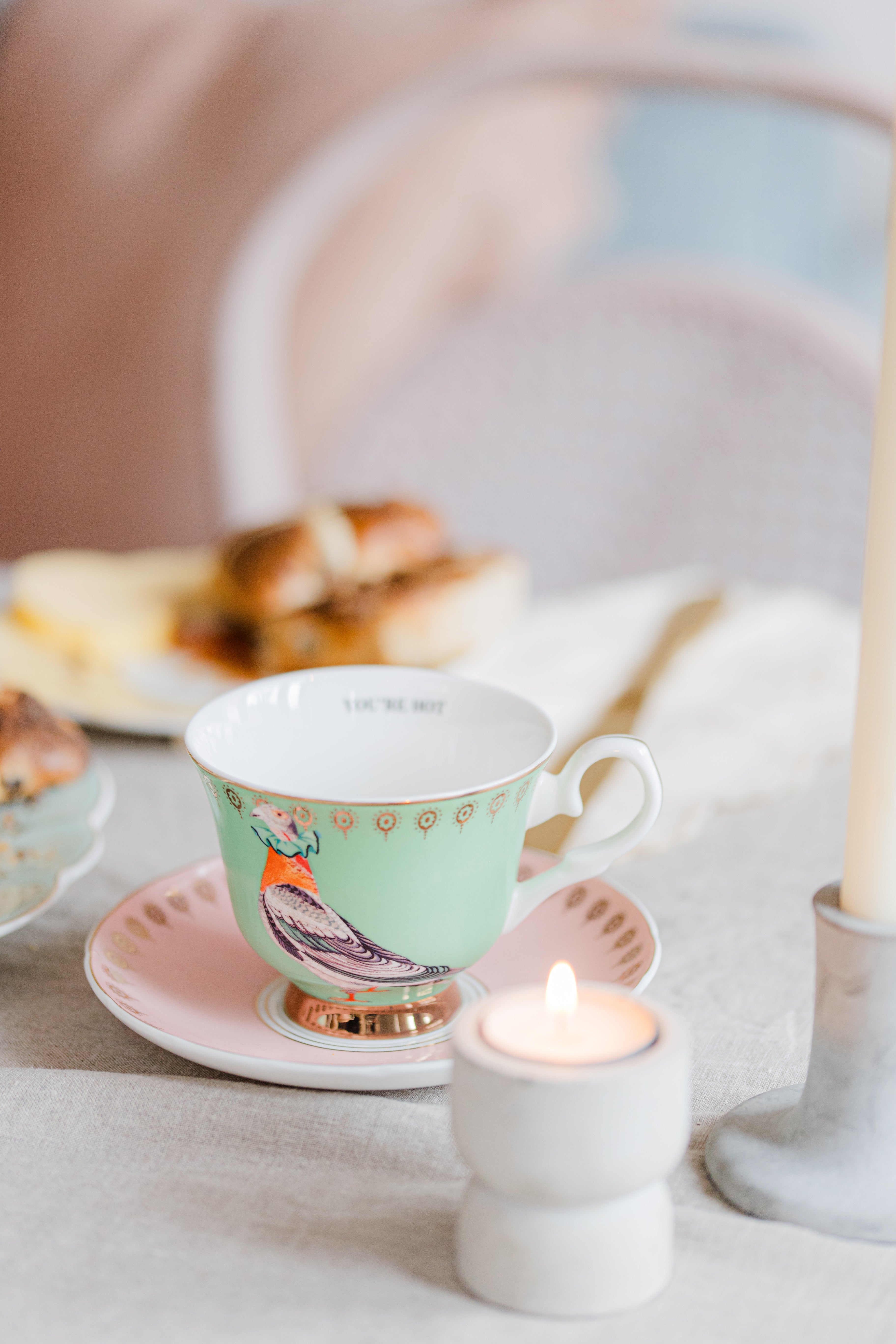 Yvonne Ellen Best of British Tea Cup and Saucers Set of Two | China Tea Cups
