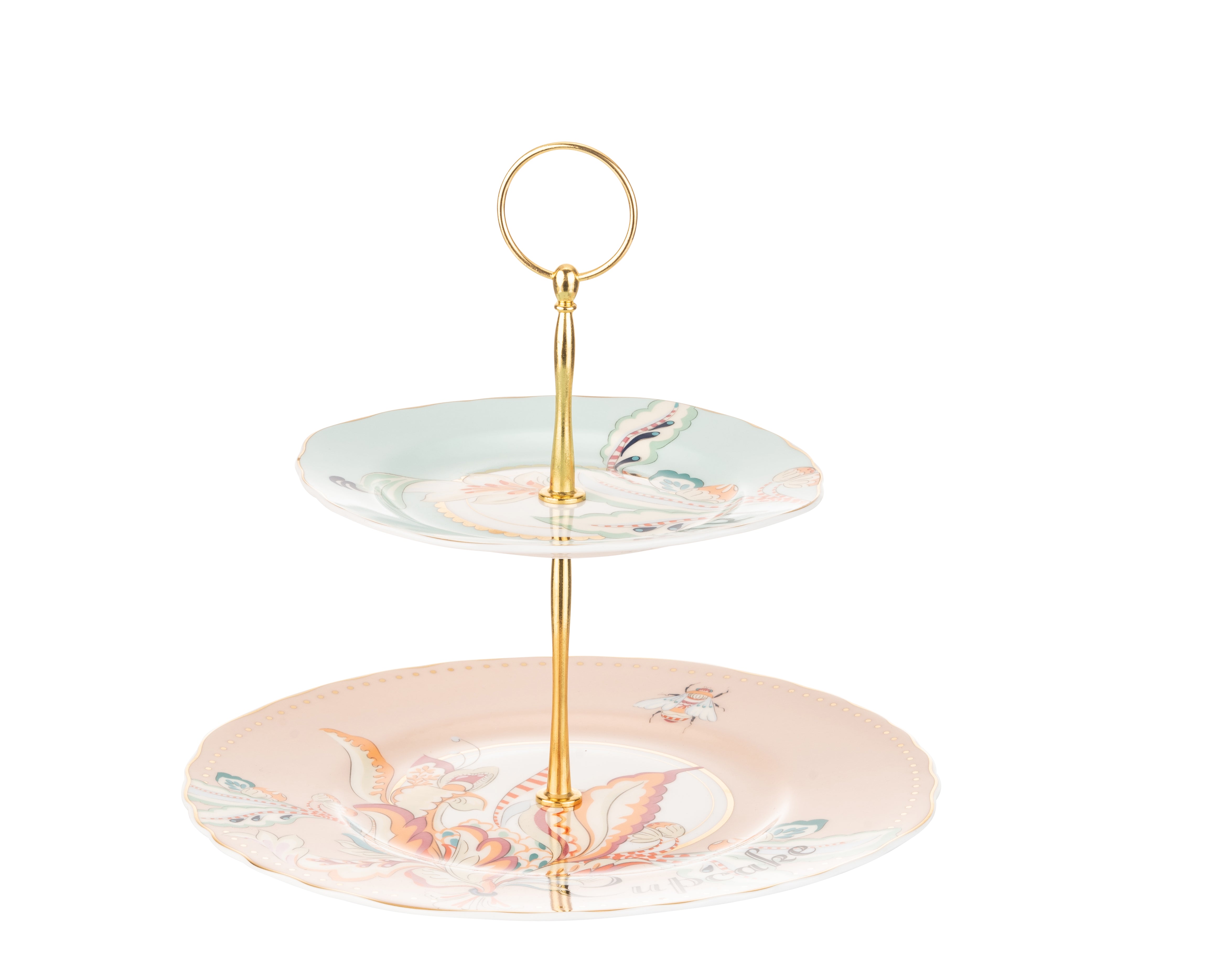 Yvonne Ellen Floral Two Tier Cake Stand