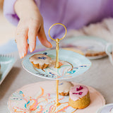 Yvonne Ellen Floral Two Tier Cake Stand