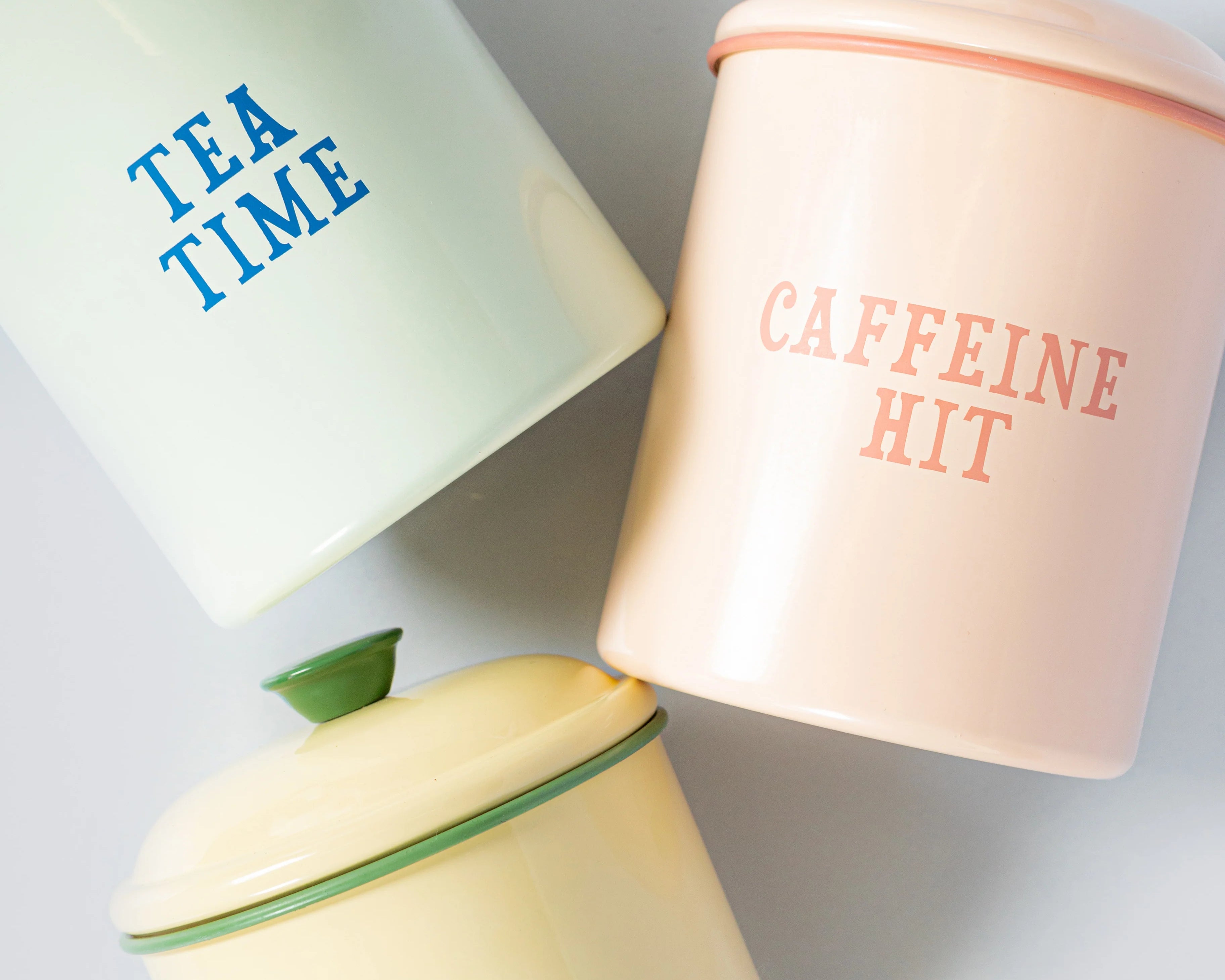 Yvonne Ellen Enamel Storage Tin (Coffee)