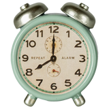 Maileg Alarm Clock, Mouse - Mint | Dollhouse Miniatures