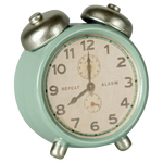 Maileg Alarm Clock, Mouse - Mint | Dollhouse Miniatures