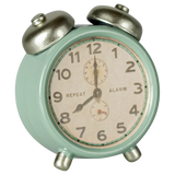 Maileg Alarm Clock, Mouse - Mint | Dollhouse Miniatures