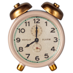 Maileg Alarm Clock, Mouse - Powder | Dollhouse Miniatures