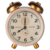 Maileg Alarm Clock, Mouse - Powder | Dollhouse Miniatures
