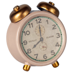 Maileg Alarm Clock, Mouse - Powder | Dollhouse Miniatures
