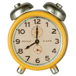 Maileg Alarm Clock, Mouse - Yellow | Dollhouse Miniatures