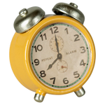 Maileg Alarm Clock, Mouse - Yellow | Dollhouse Miniatures