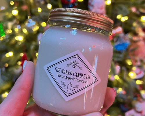 Winter Apple and Cinnamon hand poured jar candle | Christmas Candle