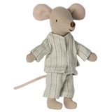 Big Brother Maileg Mouse in his blue stripe pyjamas | Collectable Heirloom Toys