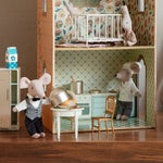 Maileg fridge shown in the castle | Dollhouse Miniatures
