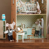 Maileg fridge shown in the castle | Dollhouse Miniatures