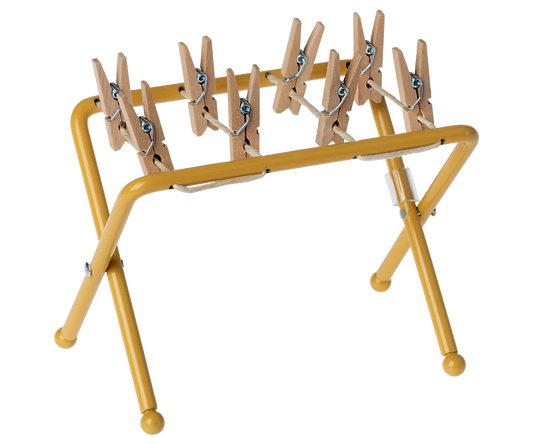 Maileg Mouse size drying rack with mini pegs | Dollhouse Miniature Furniture