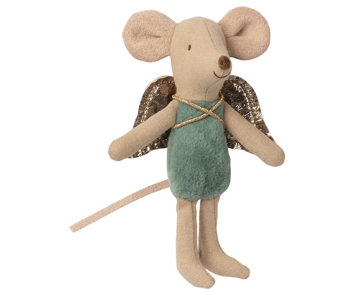 Maileg little brother/sister size angle mouse | Collectable Heirloom Toys