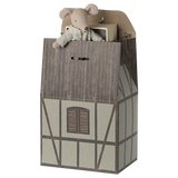 Maileg Mint House gift bag with opening window and door | collectable heirloom toys
