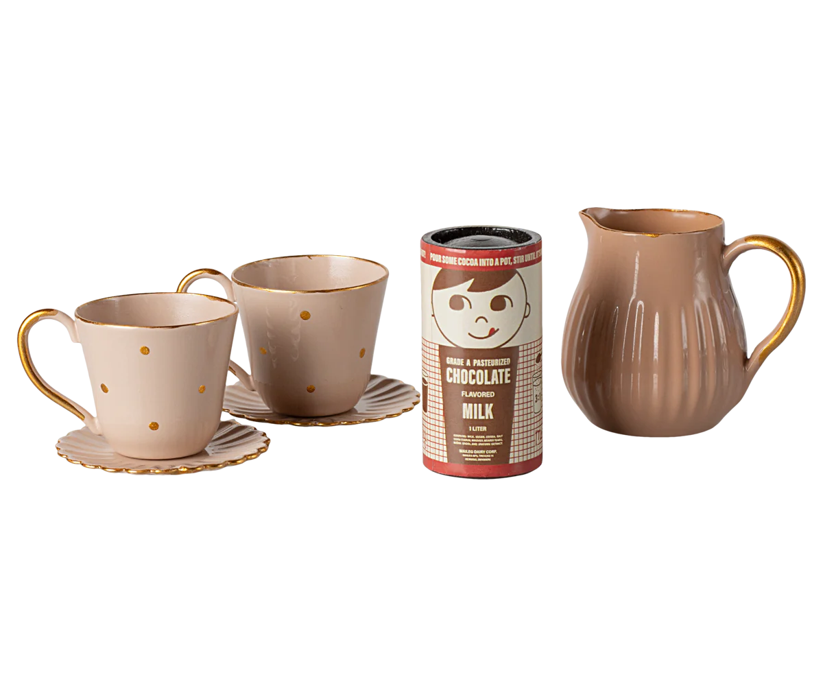 Maileg Hot chocolate set, Mini | Dollhouse Miniatures