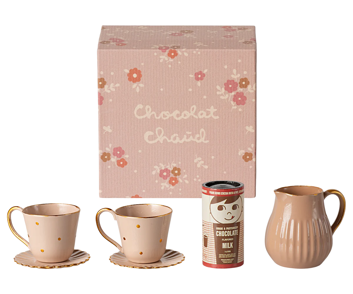 Maileg Hot chocolate set, Mini | Dollhouse Miniatures