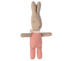 Maileg Rabbit, My - Red check | Maileg UK