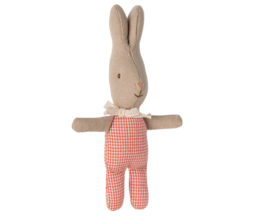 Maileg Rabbit, My - Red check | Maileg UK