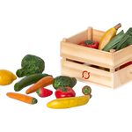 Maileg Miniature Veggies and Fruits in wooden crate | Collectable Dollhouse Miniatures