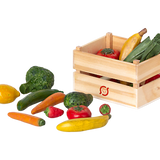 Maileg Miniature Veggies and Fruits in wooden crate | Collectable Dollhouse Miniatures