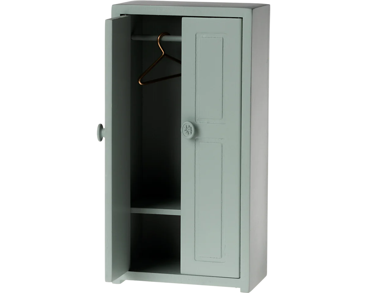 Maileg Closet, Mouse - Soft Blue | Dollhouse Furniture