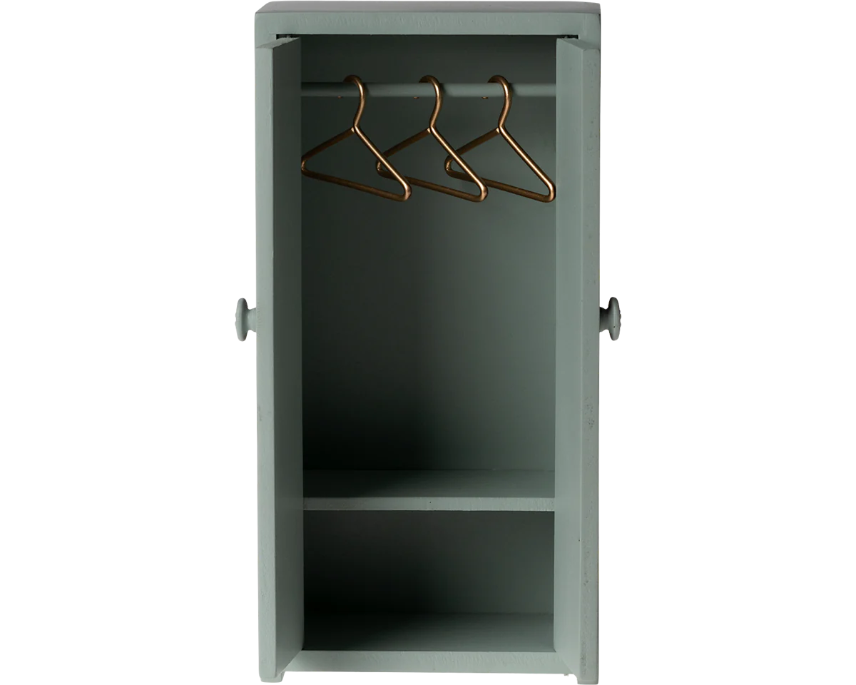 Maileg Closet, Mouse - Soft Blue | Dollhouse Furniture