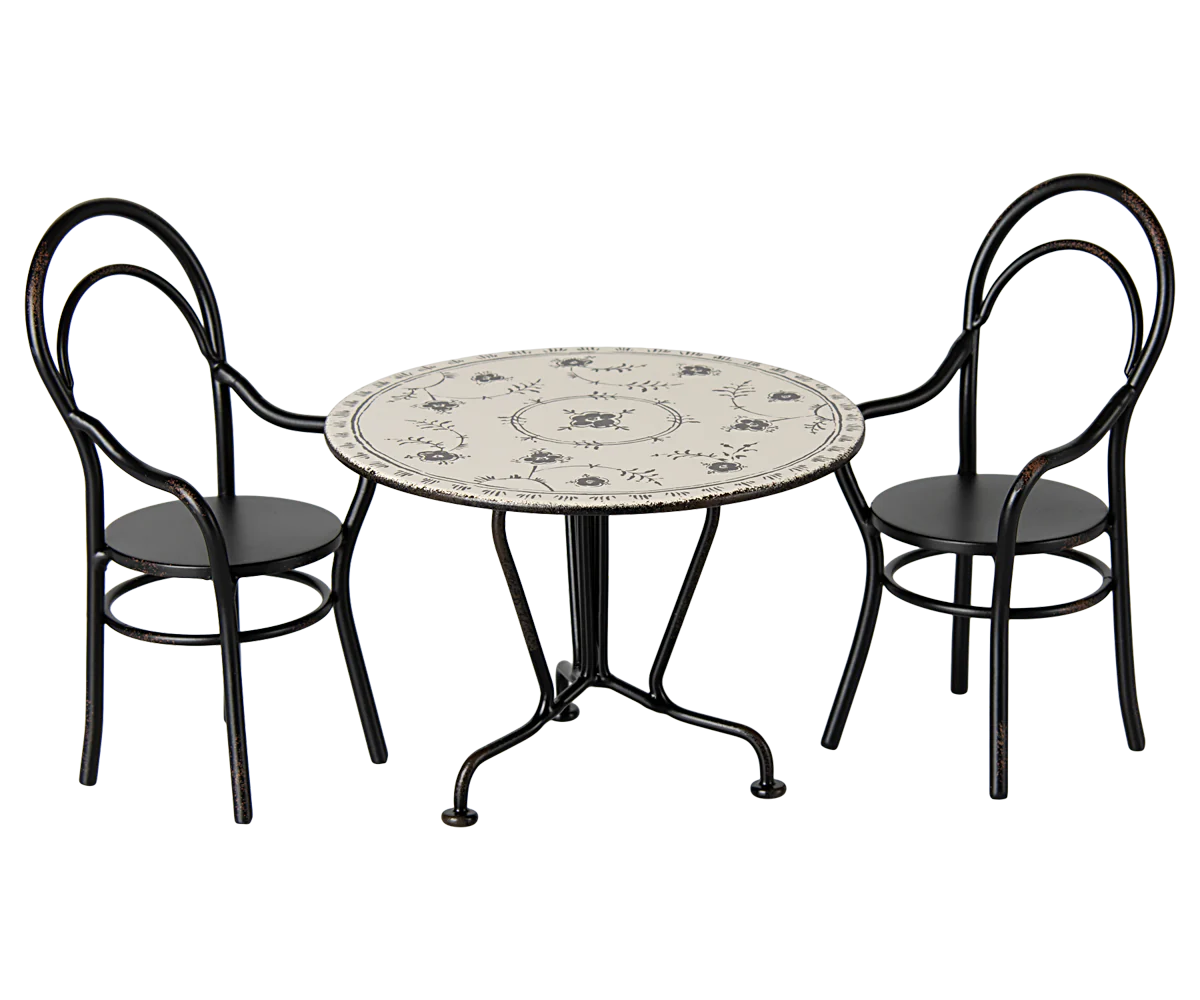 Dining table, Set with 2 chairs