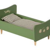Wooden bed, Teddy dad - Dusty Green