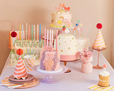 Multi Stripe Candles (x16)