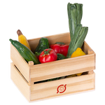 Maileg Miniature Veggies and Fruits in wooden crate | Collectable Dollhouse Miniatures